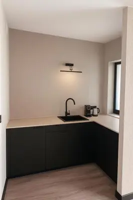 Kuchnia lub aneks kuchenny w obiekcie Aparthotel Opera Wrocław