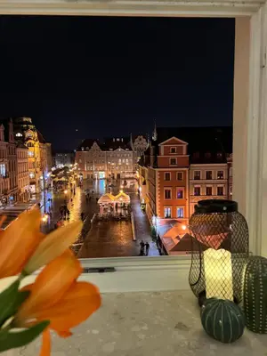 Widok na miasto Wrocław z tego apartamentu