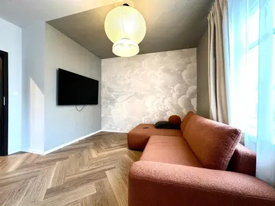 Telewizja i/lub zestaw kina domowego w obiekcie Kotlarska 39 Apartment - Self Check-In 20h
