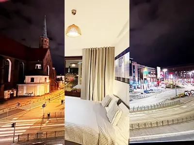Widok na miasto Wrocław z tego apartamentu