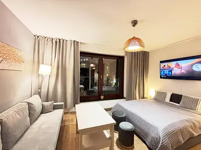Telewizja i/lub zestaw kina domowego w obiekcie Apartimento Central Prime4