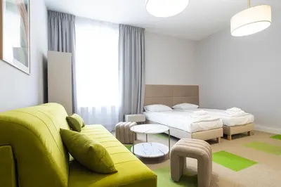 Część wypoczynkowa w obiekcie Moon Apartments Wrocław