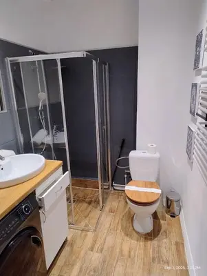 Łazienka w obiekcie Piastowska Apartment