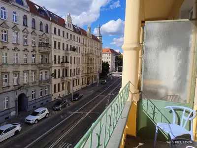Budynek, w którym mieści się apartament