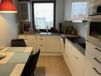 Kuchnia lub aneks kuchenny w obiekcie Miedziane ZALESIE - Noclegi Lubin
