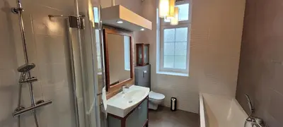 Łazienka w obiekcie Niebieski apartament pod Borową Górą