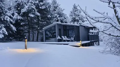 Obiekt Domek z widokiem Wilczy Jar zimą