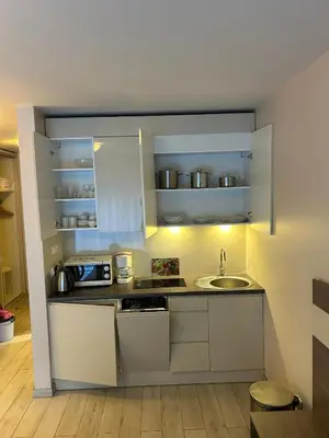Kuchnia lub aneks kuchenny w obiekcie Apartament Czarna Góra Tignes 8