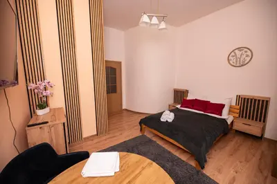 Łóżko lub łóżka w pokoju w obiekcie Tadeusza Kosciuszki 6