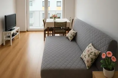Telewizja i/lub zestaw kina domowego w obiekcie Liken Promenady