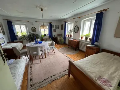 Łóżko lub łóżka w pokoju w obiekcie Agroturystyka Dom Pod Słońcem