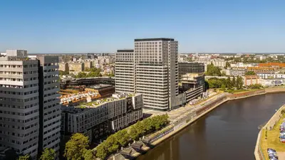 Widok na miasto Wrocław z tego apartamentu