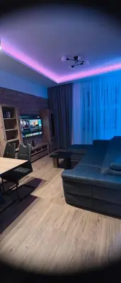 Telewizja i/lub zestaw kina domowego w obiekcie Apartament centrum - loft Plac Piłsudskiego