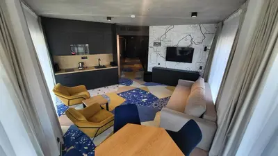 Telewizja i/lub zestaw kina domowego w obiekcie Apartament Słoneczny 312 z aneksem Biała Perła Czarna Góra