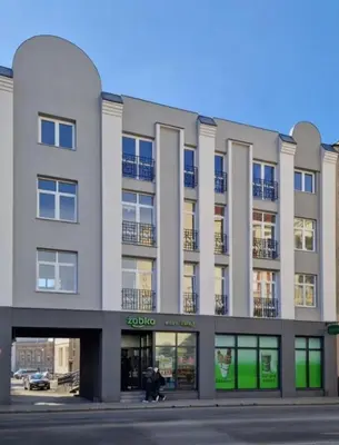 Budynek, w którym mieści się apartament