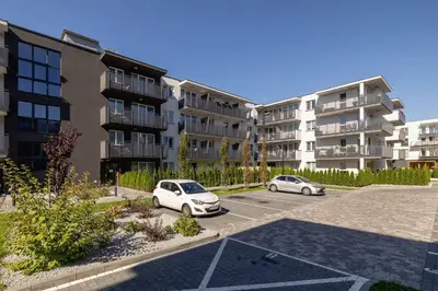 Budynek, w którym mieści się apartament