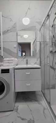 Łazienka w obiekcie Apartament Srebrny Quick Park Oława