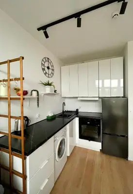 Kuchnia lub aneks kuchenny w obiekcie Apartamenty Bierutowska