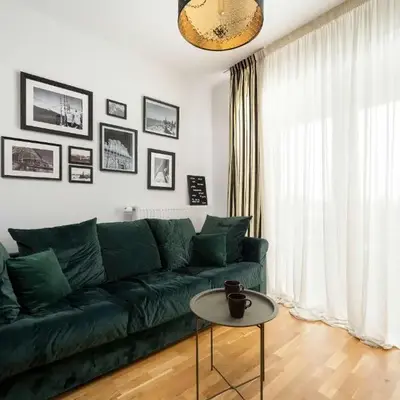 Spacious Apartment in Wrocław with a Desk for Remote Work and a Balcony by Noclegi Renters