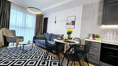 Kuchnia lub aneks kuchenny w obiekcie Rio Apartamenty Wrocław