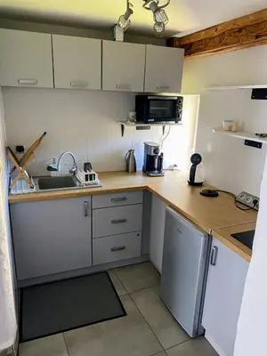 Kuchnia lub aneks kuchenny w obiekcie Loft Szczytna