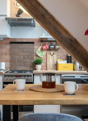 Kuchnia lub aneks kuchenny w obiekcie Market View Apartment Świdnicka 8b ProperUNIT