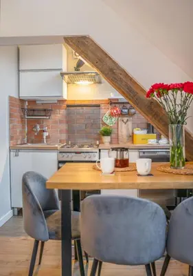 Kuchnia lub aneks kuchenny w obiekcie Market View Apartment Świdnicka 8b ProperUNIT
