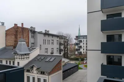 Budynek, w którym mieści się apartament
