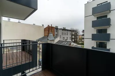 Balkon lub taras w obiekcie Zygmunta Standard Studio by BookingHost