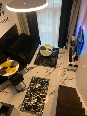 Część wypoczynkowa w obiekcie Apartments by Radecka Zarembowicza Wrocław Lotnisko - Nowoczesny apartament o podwyższonym standardzie