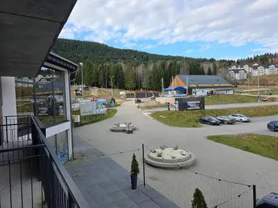 Widok na góry z tego apartamentu
