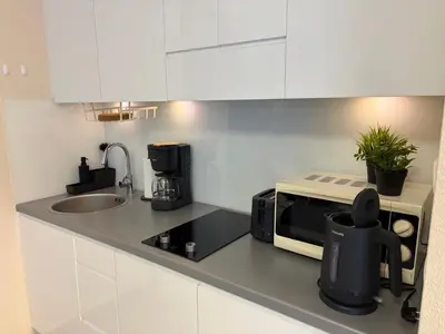 Kuchnia lub aneks kuchenny w obiekcie RESTO Apartament - Czarna Góra STUBAI