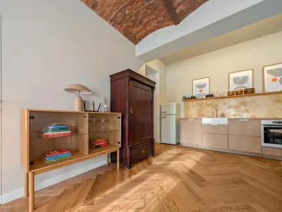 Kuchnia lub aneks kuchenny w obiekcie Szczytnicka 29 Superior Apartment by BookingHost