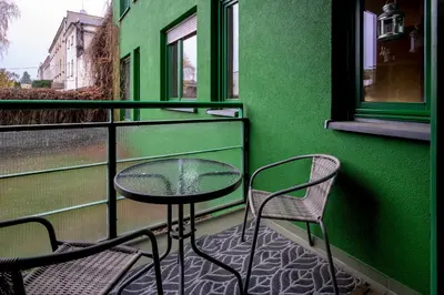 Balkon lub taras w obiekcie RentPlanet - Apartament Borowska