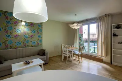 Część wypoczynkowa w obiekcie RentPlanet - Apartament Borowska