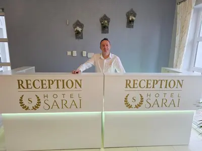 Hol lub recepcja w obiekcie Hotel Sarai Wrocław