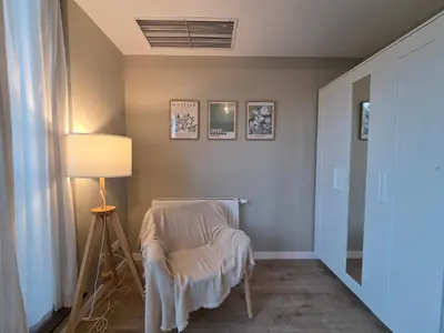 Łóżko lub łóżka w pokoju w obiekcie Apartament Centrum Krawiecka 1