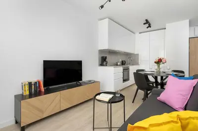 Kuchnia lub aneks kuchenny w obiekcie Stylish Apartment for 4 People with Underground Parking by Noclegi Renters