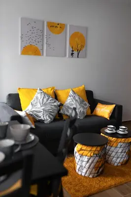 Część wypoczynkowa w obiekcie Apartament Czarny Dab