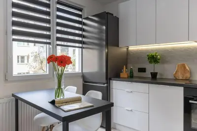 Kuchnia lub aneks kuchenny w obiekcie Matejki 17 Urban Studio Apartment ProperUNIT
