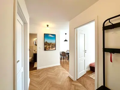 Telewizja i/lub zestaw kina domowego w obiekcie Surf Apartament Biskupin