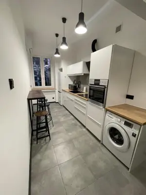 Kuchnia lub aneks kuchenny w obiekcie Iron Loft apartment