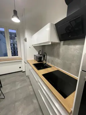 Kuchnia lub aneks kuchenny w obiekcie Iron Loft apartment