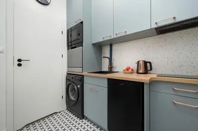 Kuchnia lub aneks kuchenny w obiekcie Comfortable Apartment for 4 Guests, Pet Friendly by Noclegi Renters