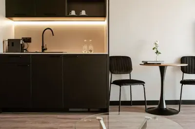 Kuchnia lub aneks kuchenny w obiekcie Piano Property Rental Wrocław