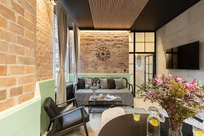 Część wypoczynkowa w obiekcie Antoniego Loft Apartment