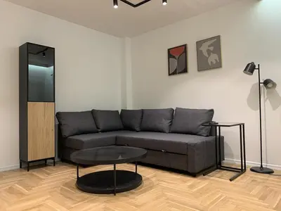 Część wypoczynkowa w obiekcie Klimatyczny apartament w sercu Wrocławia