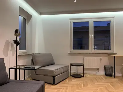 Część wypoczynkowa w obiekcie Klimatyczny apartament w sercu Wrocławia