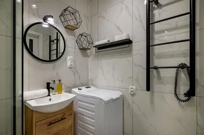 Łazienka w obiekcie RentPlanet - Studio Oleśnicka