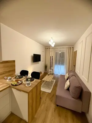 Telewizja i/lub zestaw kina domowego w obiekcie Lawendowy Ogród